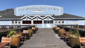 Fog Harbor Fish House dining tables on the bridge